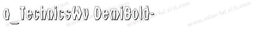a_TechnicsWv DemiBold字体转换